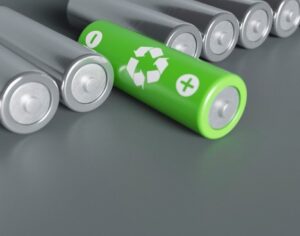 Battery with Recycle Sign
